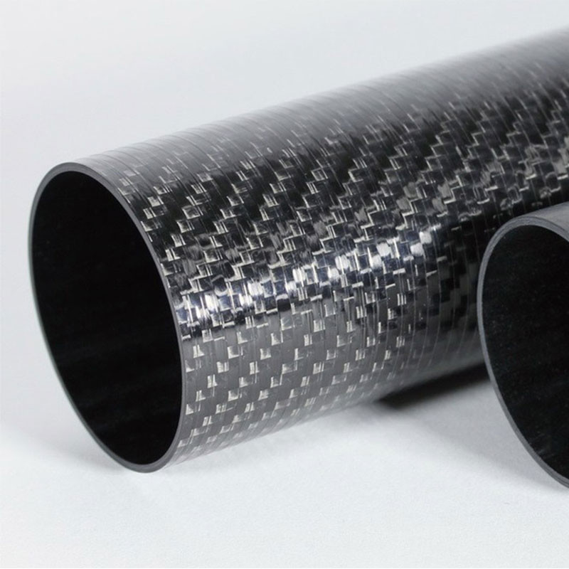 40mm Woven Finish Roll Wrapped Carbon Fiber Tube High Strength