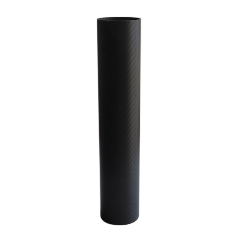 12K Oval Twill Plain Carbon Fiber Tube For Cleaning Equipment