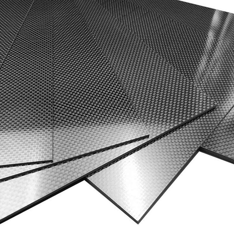 High Gloss Finish Thick 3K Carbon Fiber Plate 1.5 mm x 500mm x 500mm