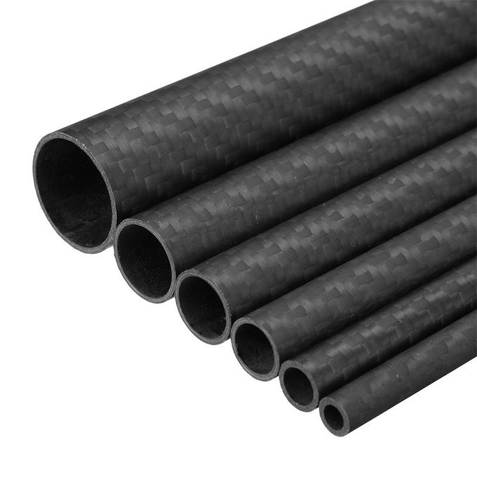 Round Twill Weave Carbon Fiber Tubing 16MM 3K Matte