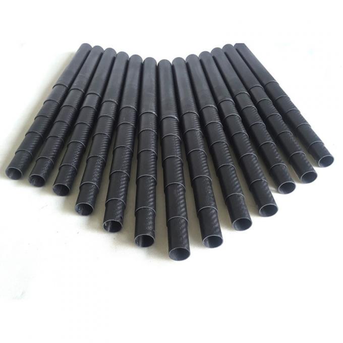 Matte Plain Weave Twill Carbon Fiber Telescoping Tubes
