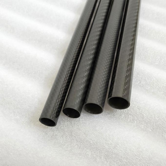 32mm Carbon Fiber Round Tube Matt Surface Anti Vibration