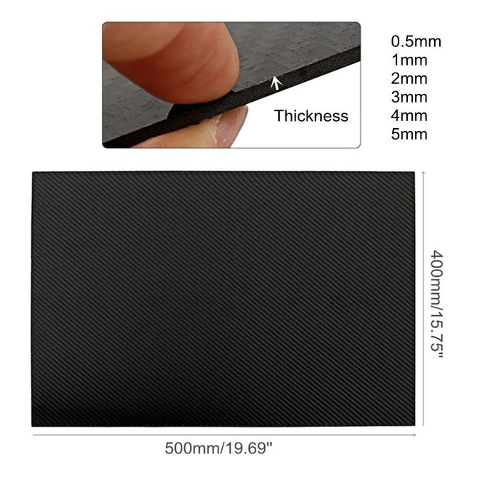 4mm Electrical Conductivity Carbon Fiber Plate High Strength Carbon Sheet