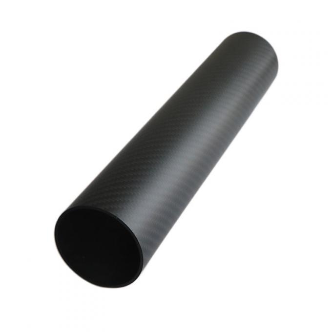 CNC 3K Matte Twill Carbon Fiber Tube For Cleaning Equipment