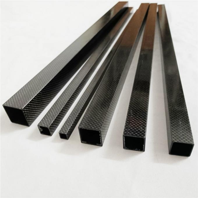 UV Resistant Carbon Fiber Rectangular Tube Anti Ultraviolet Radiation